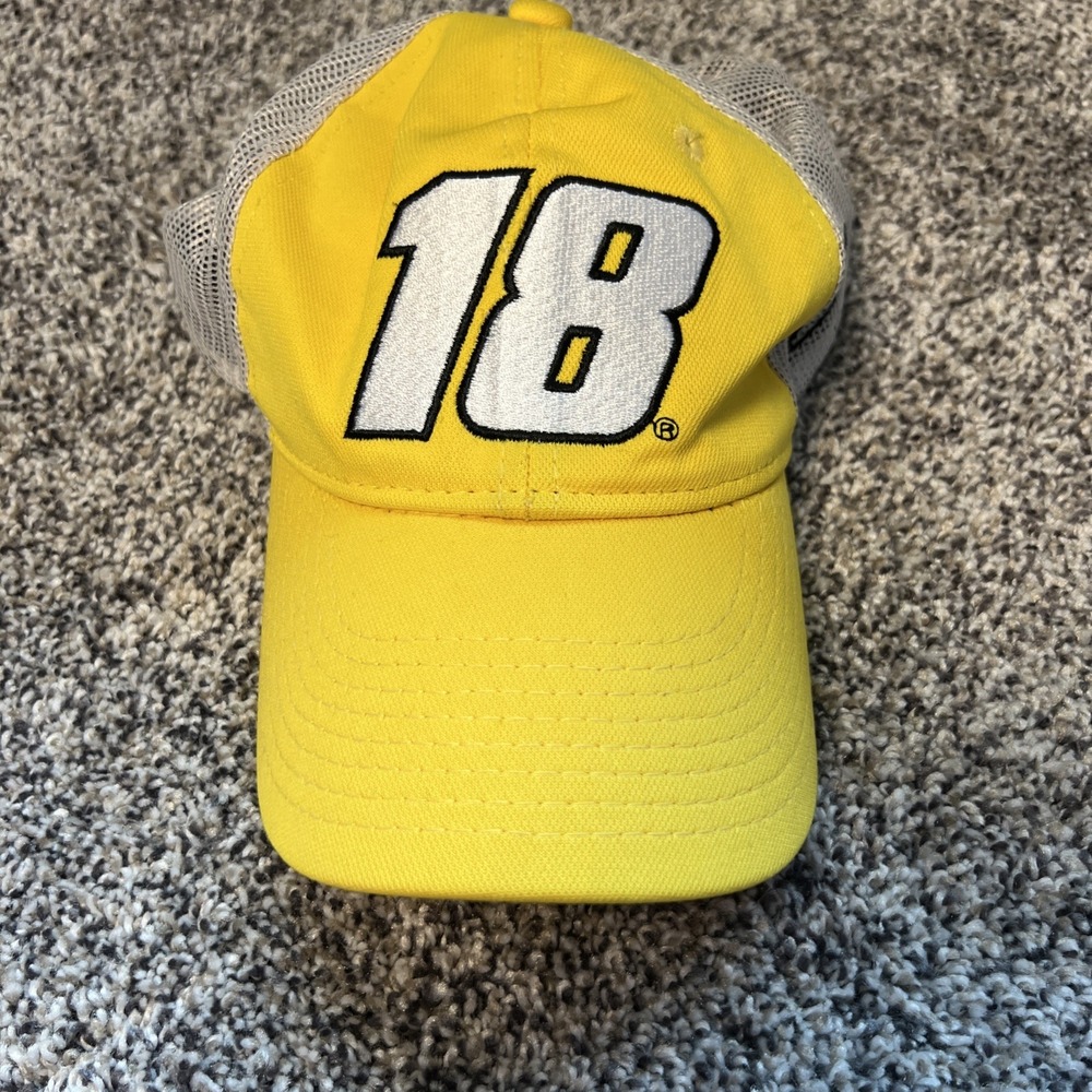 New Official NASCAR Kyle Bush Trucker Hat Cap Adjustable Strap M&M racing,